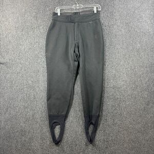 Vintage Schoeller Stirrup Pants Women's 28 Black Ski AFRC Made in USA Wool Blend